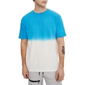 Elevenparis Mens Dip-Dye Graphic T-Shirt, blithe, 2XL